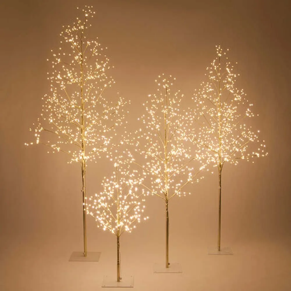 4-ft. Gold Fairy Light Tree, Warm White LED