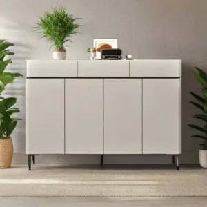 Ambre 4 Door Shoe Cabinet with Microcrystallic Top