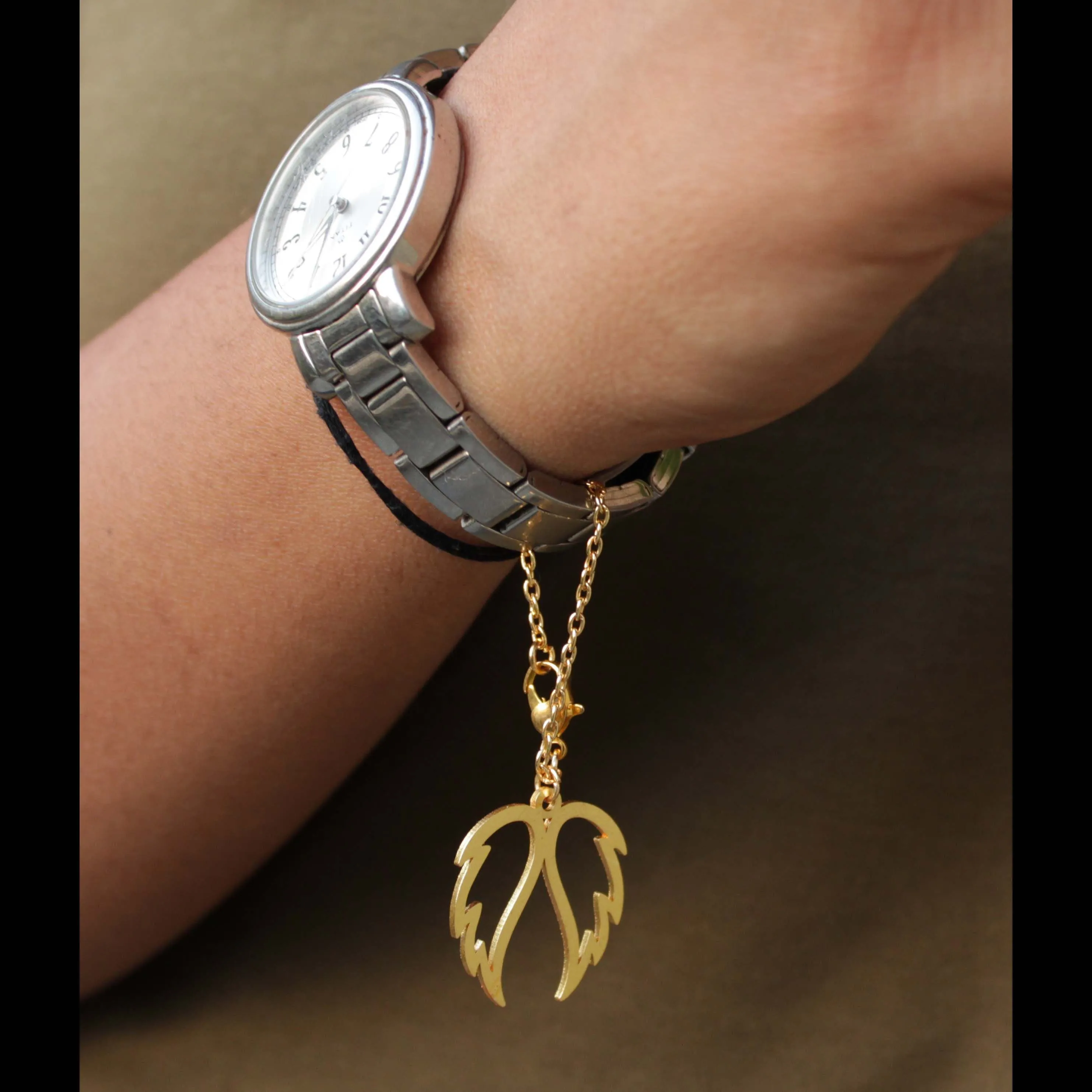 Angel Wings Watch Charm - Abhika Creations