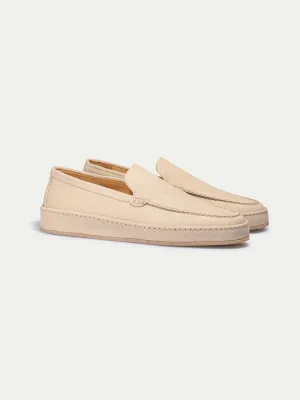 Beige Linen Voyager Loafer