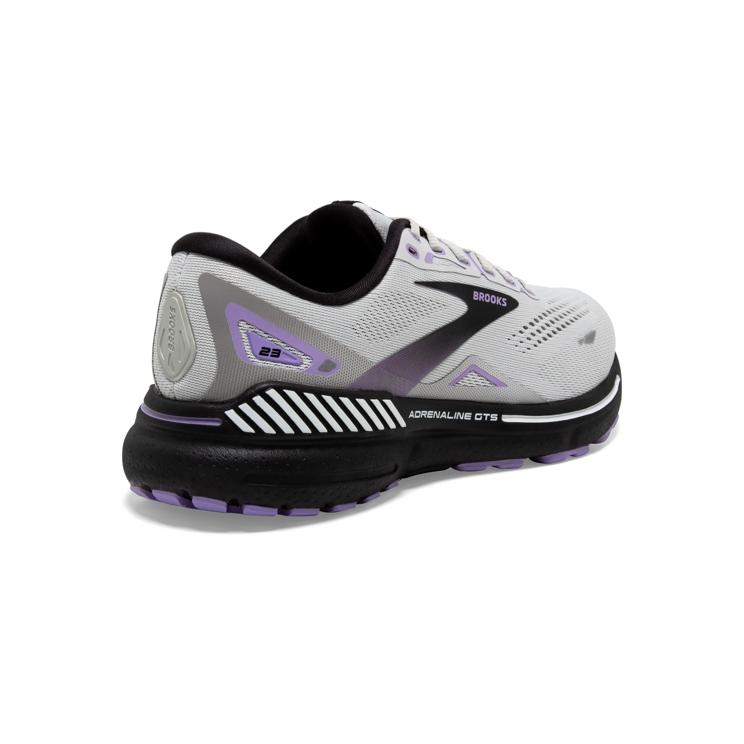 Brooks Adrenaline GTS 23 (2E Width) - Grey/Black/Purple (Womens)