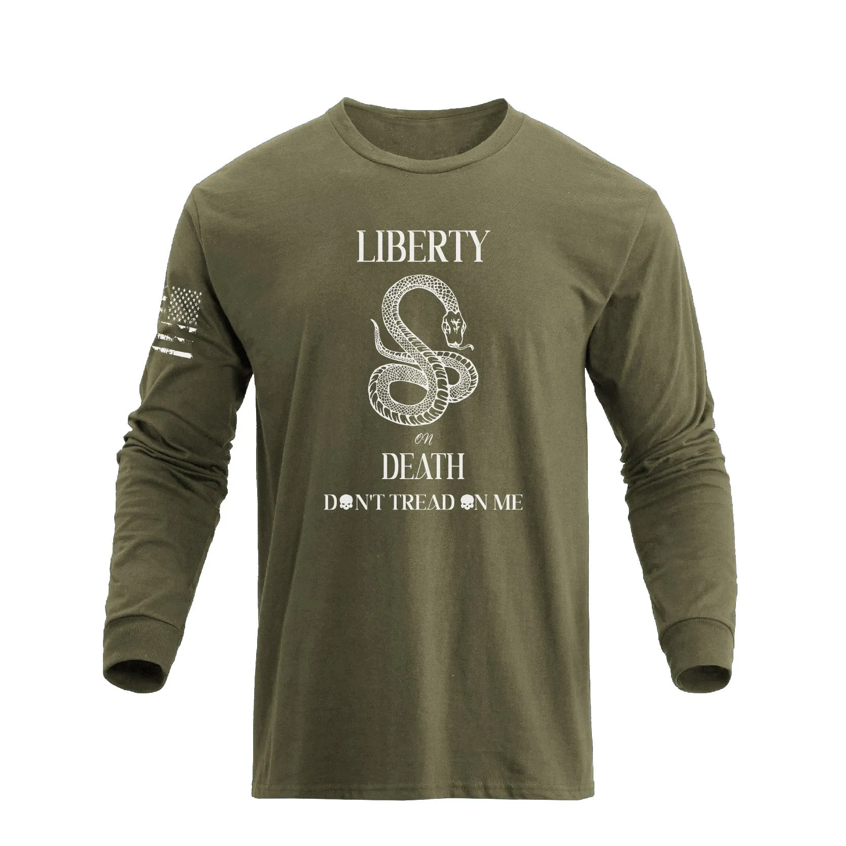 DON'T TREAD ON ME GRAPHIC LONG SLEEVE T-SHIRT