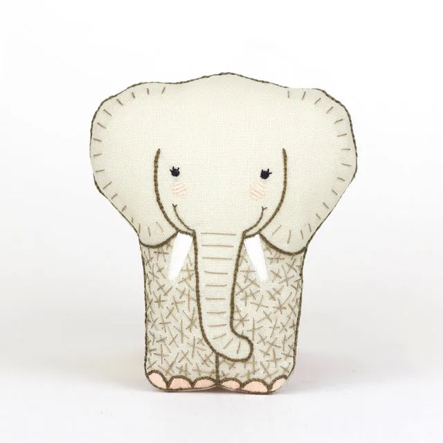 Embroidery Mini Plush Kit, Elephant | Level 1