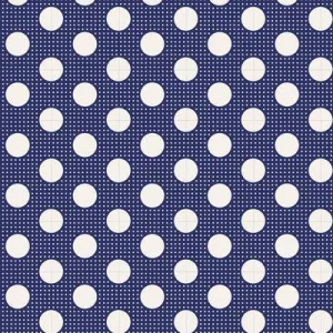 Fabric from Tilda, DOTs Collection, Medium Dots Night Blue 130026