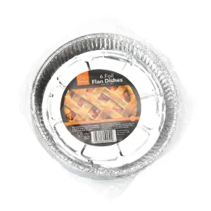 Foil Flan Dishes 6PK 20cm