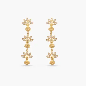 Fuldani CZ Silver Earrings