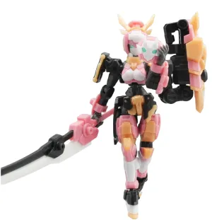 HiPlay FIFTYSEVEN Plastic Model Kits: Armoreo Puppet - Sakura Edge, Anime Style, Mecha Musume, 1:24 Scale Collectible Action Figures (Sakura Edge)