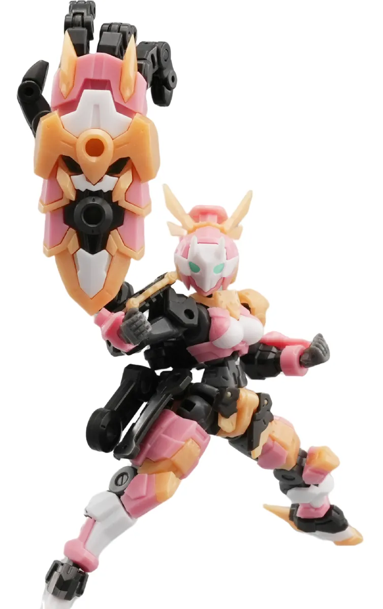 HiPlay FIFTYSEVEN Plastic Model Kits: Armoreo Puppet - Sakura Edge, Anime Style, Mecha Musume, 1:24 Scale Collectible Action Figures (Sakura Edge)