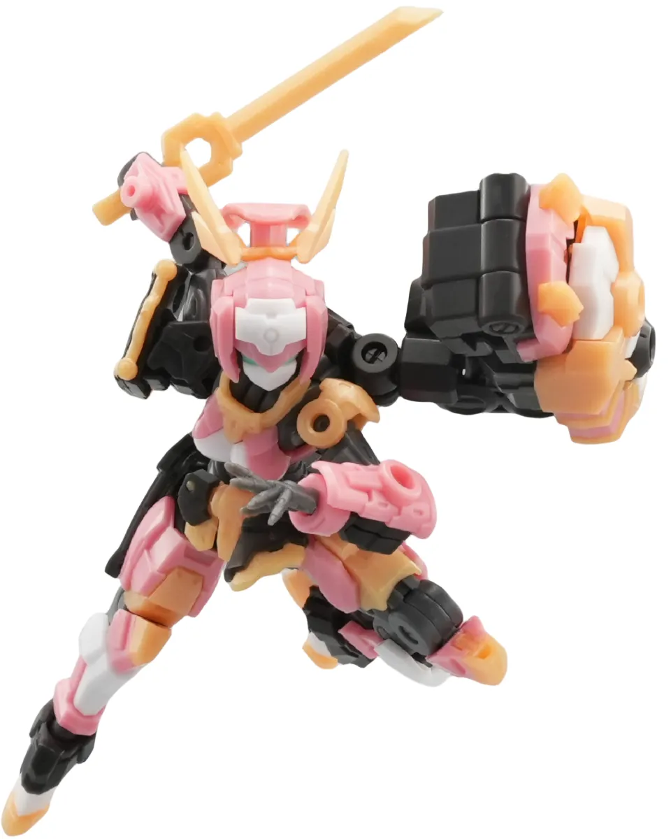 HiPlay FIFTYSEVEN Plastic Model Kits: Armoreo Puppet - Sakura Edge, Anime Style, Mecha Musume, 1:24 Scale Collectible Action Figures (Sakura Edge)