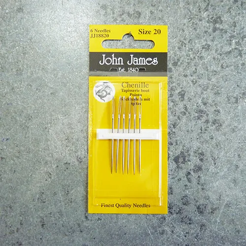 John James : Chenille Needles - size 20