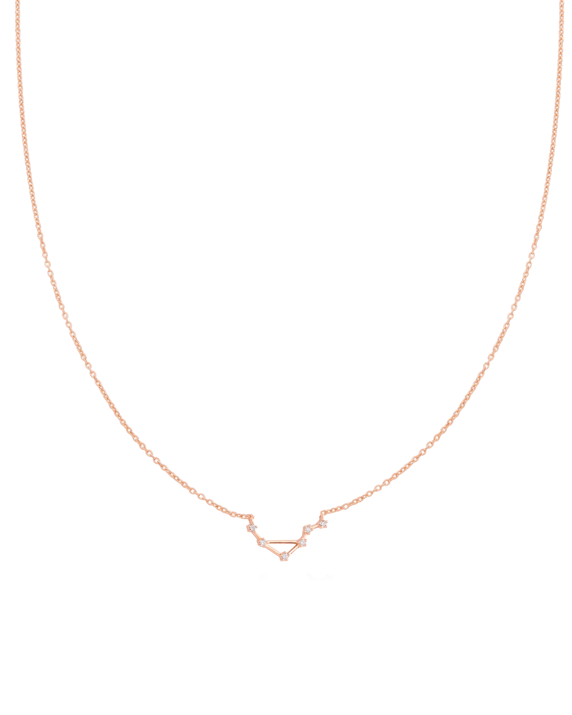 Libra Constellation Necklace - 18K Rose Vermeil