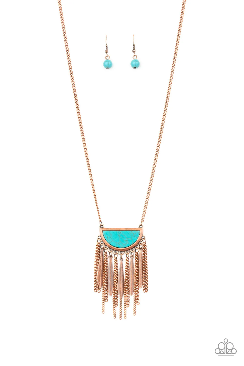 Open Door Jewelry - Desert Hustle - Copper Necklace - Paparazzi Accessories