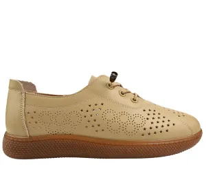 Pantofi casual, dama ,PASS COLLECTION, M540011C bej, piele naturala