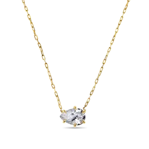 Pear Cut Diamond Solitaire Pendant