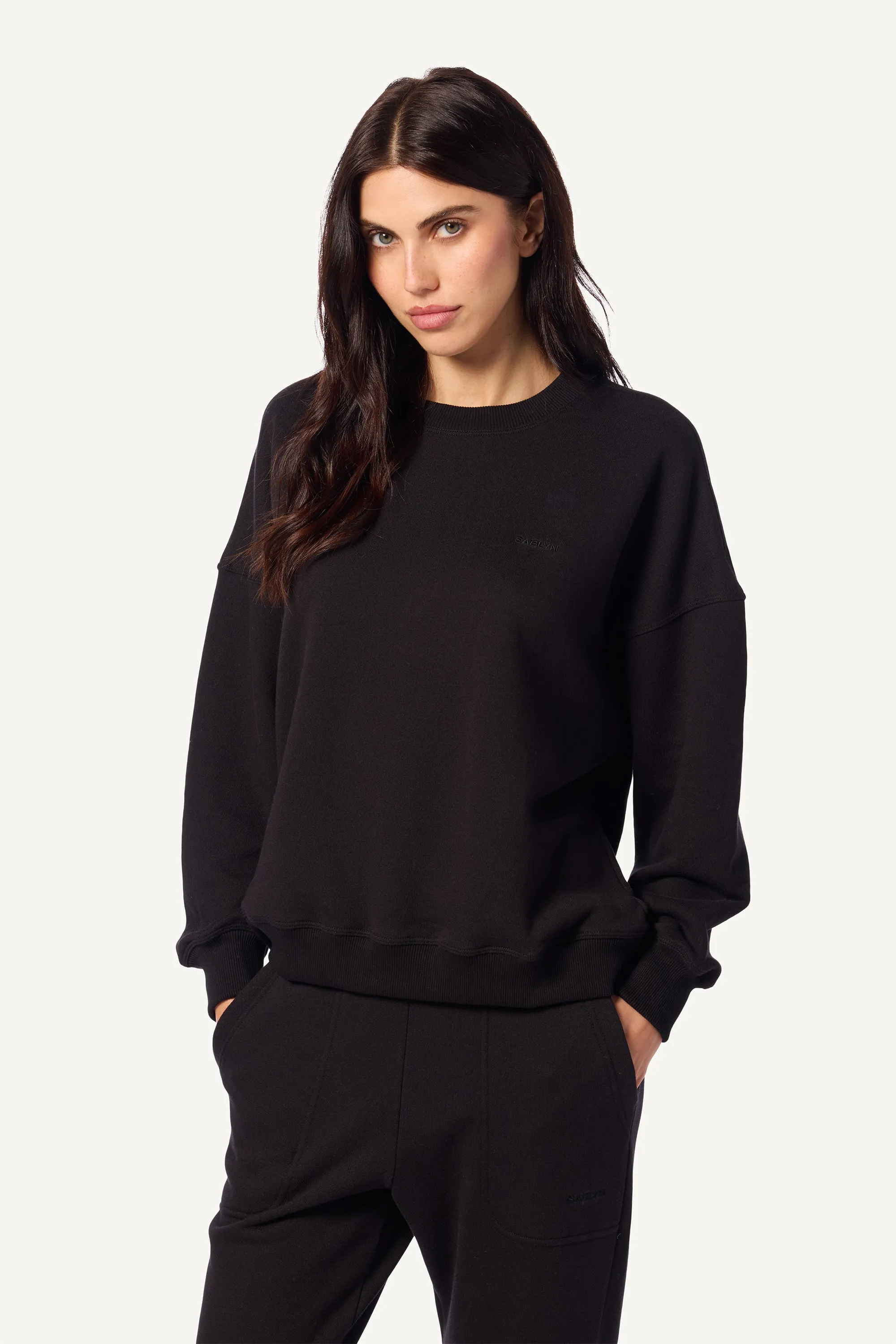 ROMY CLASSIC SWEATSHIRT | BLACK