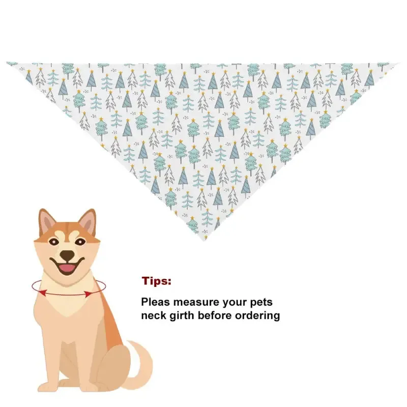 Scandinavian Trees Cat and Dog Bandana in Soft Polyester