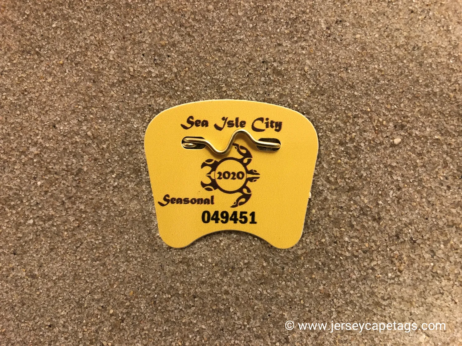 Sea Isle City 2020 Seasonal Beach Tag