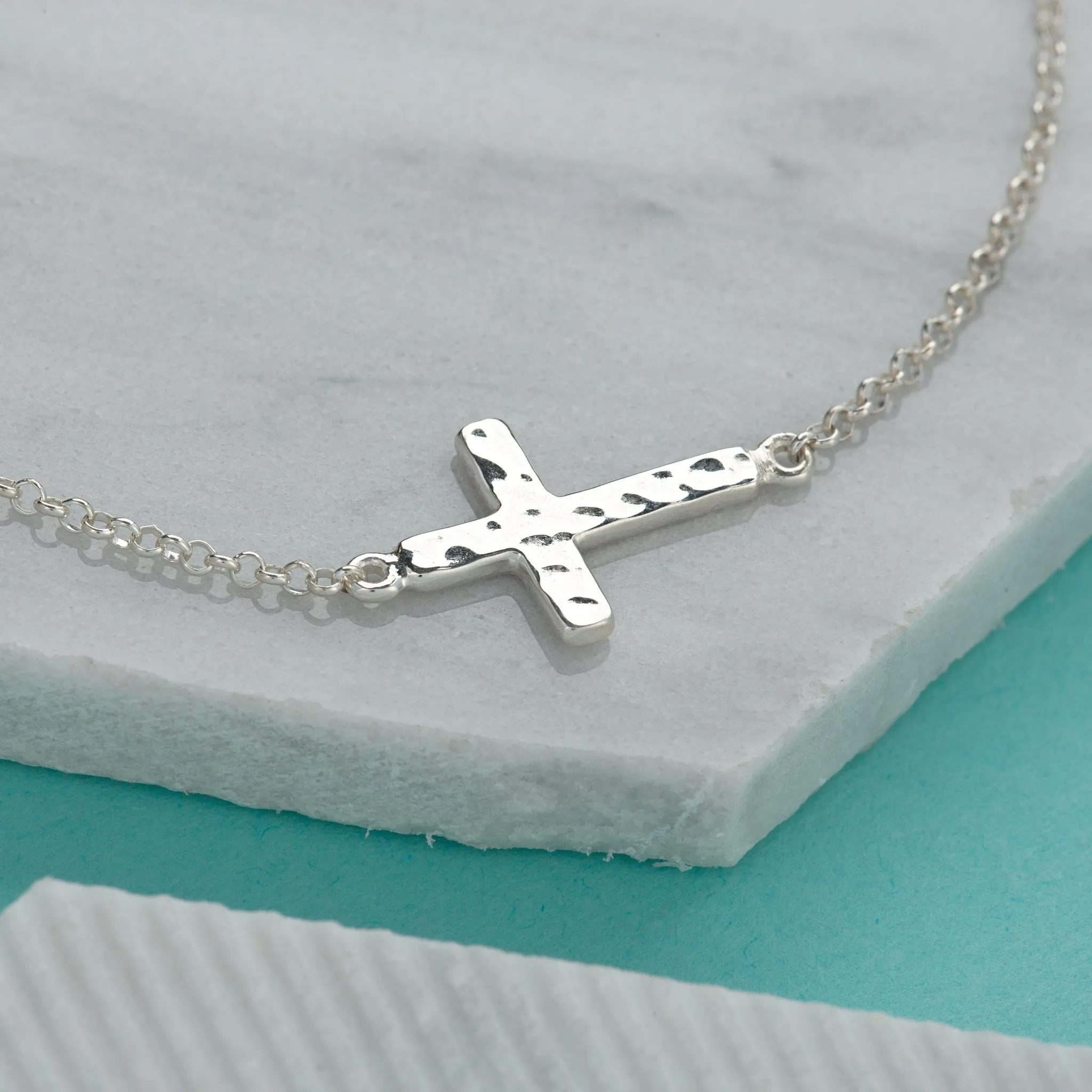 Silver Cross Bracelet