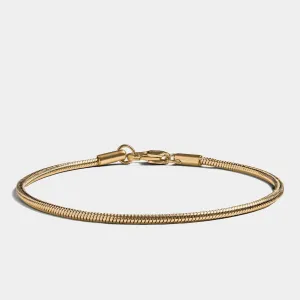 Snake Chain Bracelet Gold (2mm)