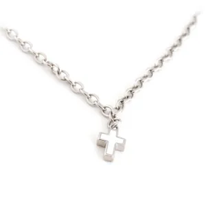 Sterling Silver Necklace with Cross Charm