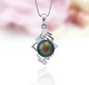 Tahitian pearl pendant in silver - Sterling silver - PESZPE00060