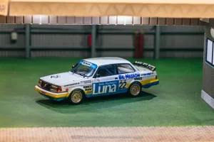 Tarmac Works 1/64 Volvo 240 Turbo ETCC Zolder 1984 Winner Ulf Granberg / Robert L. Kvist #22 - HOBBY64