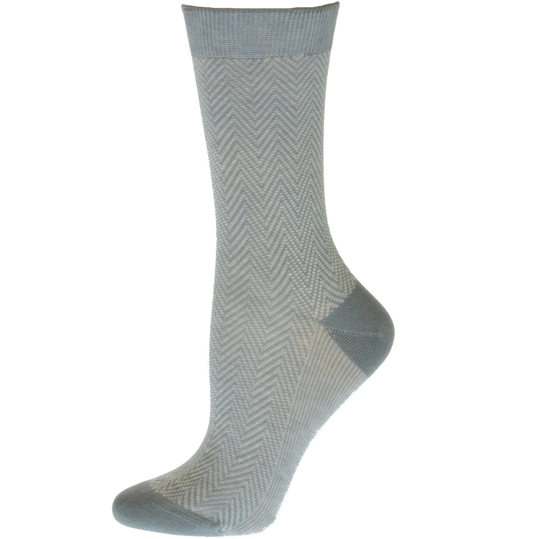 Women's Dress Socks, Bamboo Herringbone Dress Sock, Women's Casual Crew