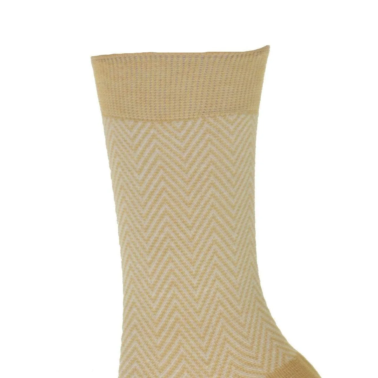 Women's Dress Socks, Bamboo Herringbone Dress Sock, Women's Casual Crew